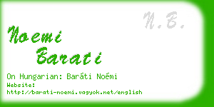 noemi barati business card
